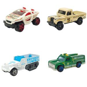 Hot Wheels Moto Crossed Land Rover Series 3 SwingFire Electric Service Truck Lot